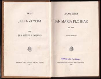 Julius Zeyer: Jan Maria Plojhar