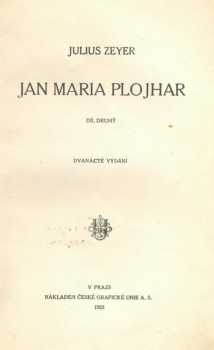 Julius Zeyer: Jan Maria Plojhar