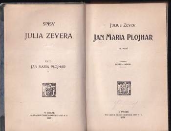 Julius Zeyer: Jan Maria Plojhar