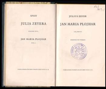 Julius Zeyer: Jan Maria Plojhar