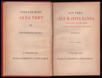 Jan Vrba: Jan Martin Šanda