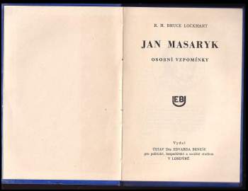 Robert Hamilton Bruce Lockhart: Jan Masaryk