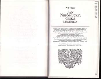 Vít Vlnas: Jan Nepomucký, česká legenda