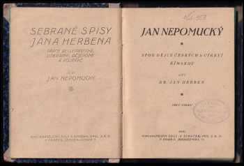 Jan Herben: Jan Nepomucký