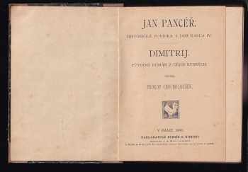 Prokop Chocholoušek: Jan Pancéř