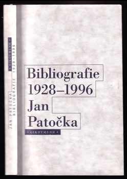 Jan Patočka: Jan Patočka - bibliografie 1928