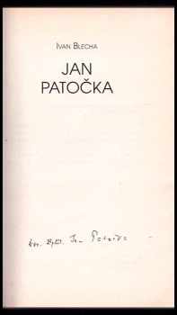 Ivan Blecha: Jan Patočka