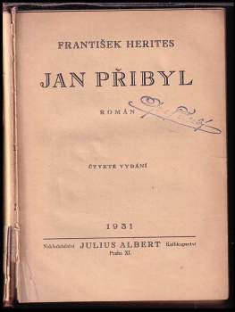 František Herites: Jan Přibyl. Román