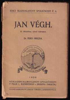 Jan Végh: Jan Végh