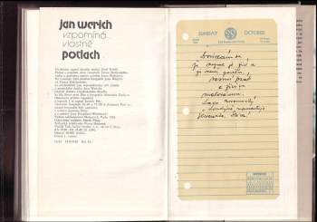 Jan Werich: Jan Werich vzpomíná..., vlastně, Potlach