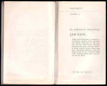 Jaroslav Hranička: Jan XXIII