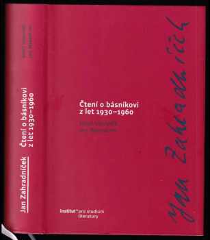 Jan Zahradníček: Jan Zahradníček