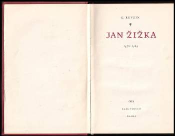 Grigorij Isaakovič Revzin: Jan Žižka
