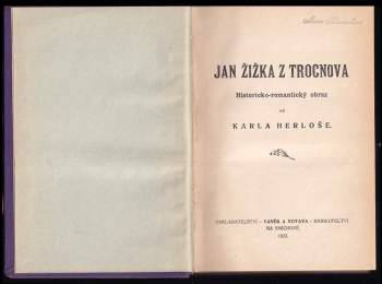 Karl Herloßsohn: Jan Žižka z Trocnova