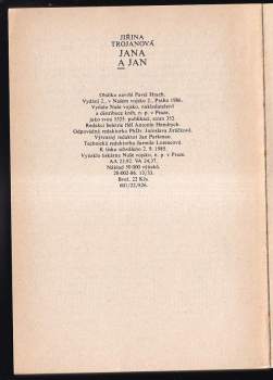 Jiřina Trojanová: Jana a Jan