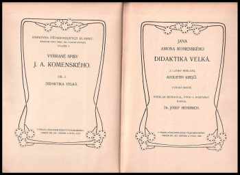 Jan Amos Komenský: Jana Amose Komenského Didaktika velká