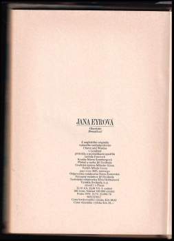 Charlotte Brontë: Jana Eyrová