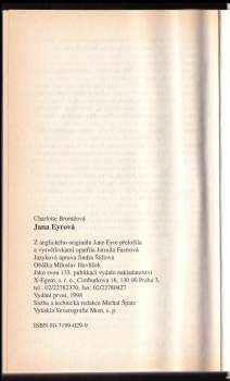 Charlotte Brontë: Jana Eyrová