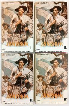 Ján Hrušovský: Jánošík I - IV - KOMPLET - OBÁLKY ZDENĚK BURIAN
