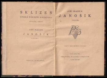 Jiří Mahen: Janošík