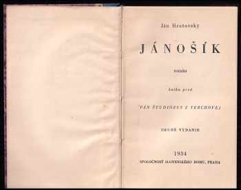Ján Hrušovský: Jánošík