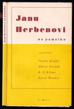 Janu Herbenovi na památku