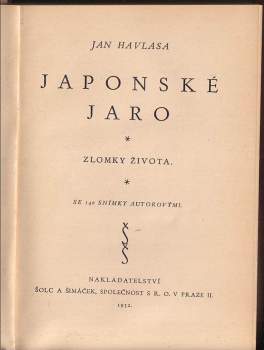 Jan Havlasa: Japonské jaro