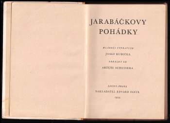 Josef Kubička: Jarabáčkovy pohádky