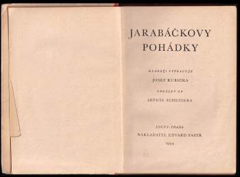 Josef Kubička: Jarabáčkovy pohádky