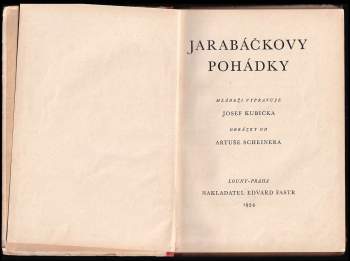 Josef Kubička: Jarabáčkovy pohádky