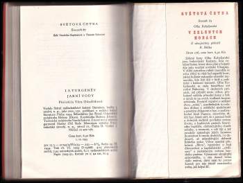 Ivan Sergejevič Turgenev: Jarní vody