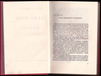 Ivan Sergejevič Turgenev: Jarní vody ; Rudin
