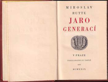 Miroslav Rutte: Jaro generací