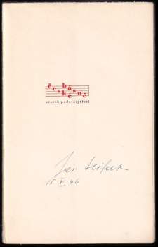 Jaroslav Seifert: Jaro sbohem