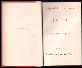 Sigrid Undset: Jaro