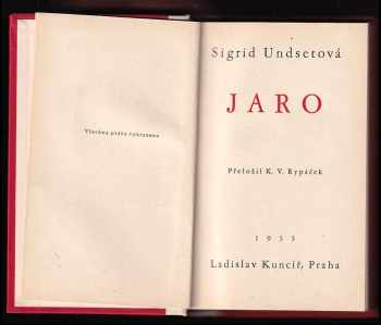 Sigrid Undset: Jaro