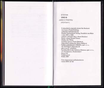 Stefan Zweig: Jaro v Prátru