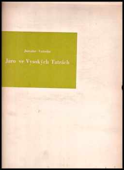 Jaro ve Vysokých Tatrách