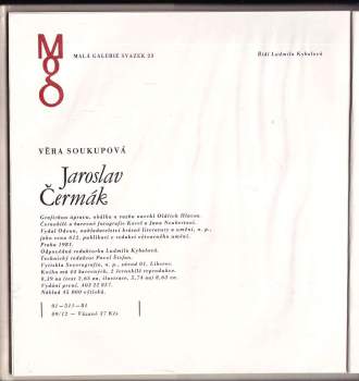 Věra Soukupová: Jaroslav Čermák