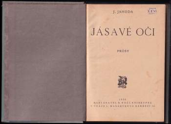 Josef Jahoda: Jásavé oči