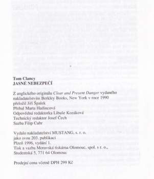 Tom Clancy: Jasné nebezpečí
