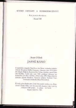 Scott O'Dell: Jasné ráno