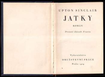 Upton Sinclair: Jatky