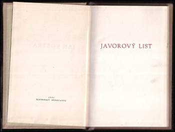 Ján Kostra: Javorový list