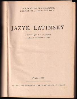Jan Kábrt: Jazyk latinský