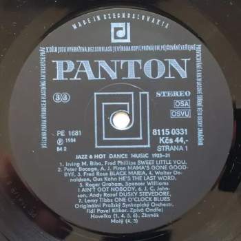 Originální Pražský Synkopický Orchestr: Jazz & Hot Dance Music 1923-31