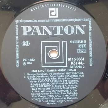 Originální Pražský Synkopický Orchestr: Jazz & Hot Dance Music 1923-31
