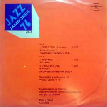 Ganelin Trio: Jazz Jamboree '76 Vol.1