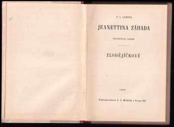 P. L Larsen: Jeanettina záhada ; Zlodějíčkové : Detektivní román
