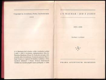 Josef Svatopluk Machar: Jed z Judey